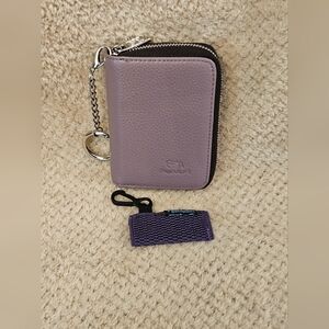 RFID multi-slot wallet and Chapstick Holder, NWOT,  Purple